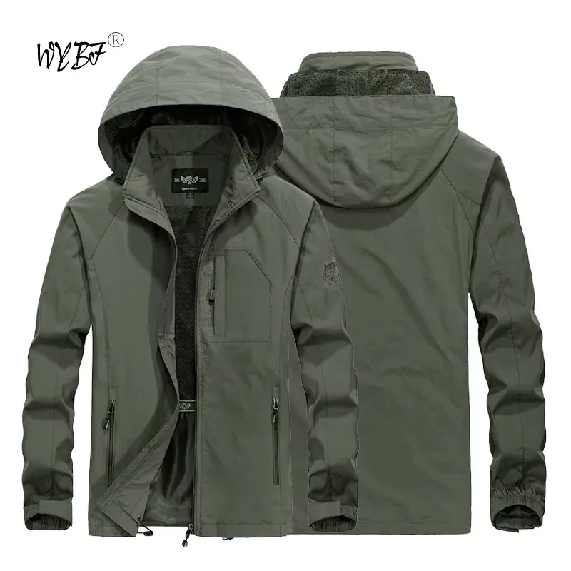 

2024 Autumn Outdoor Waterproof Soft Shell Jacket Hunting Windbreaker Hiking Rainwater Camping Fishing Tactical Clothing For Men