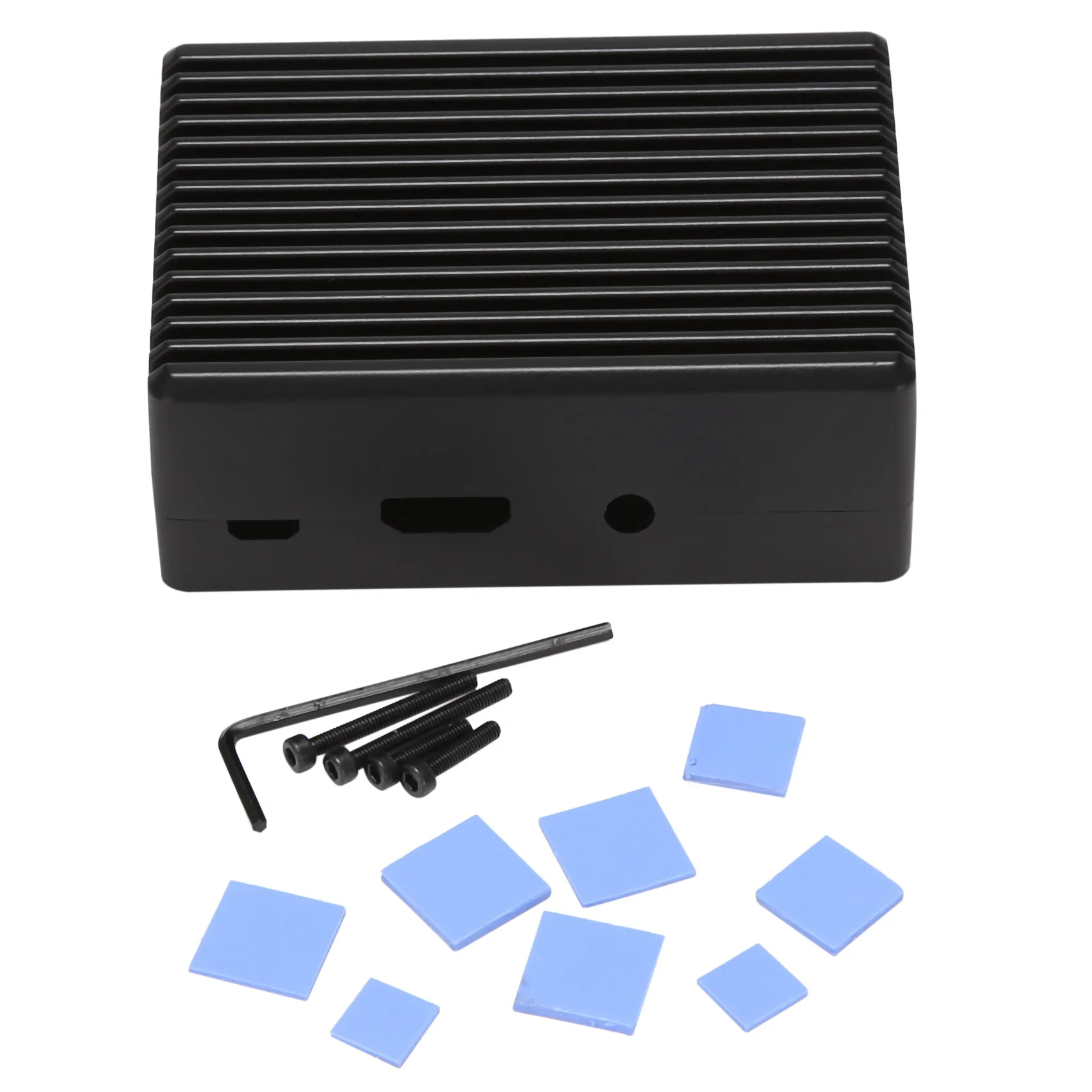 3 Model B Aluminum Alloy Case Passive Cooling Shell Metal Enclosure Heat Dissipation for Raspberry Pi