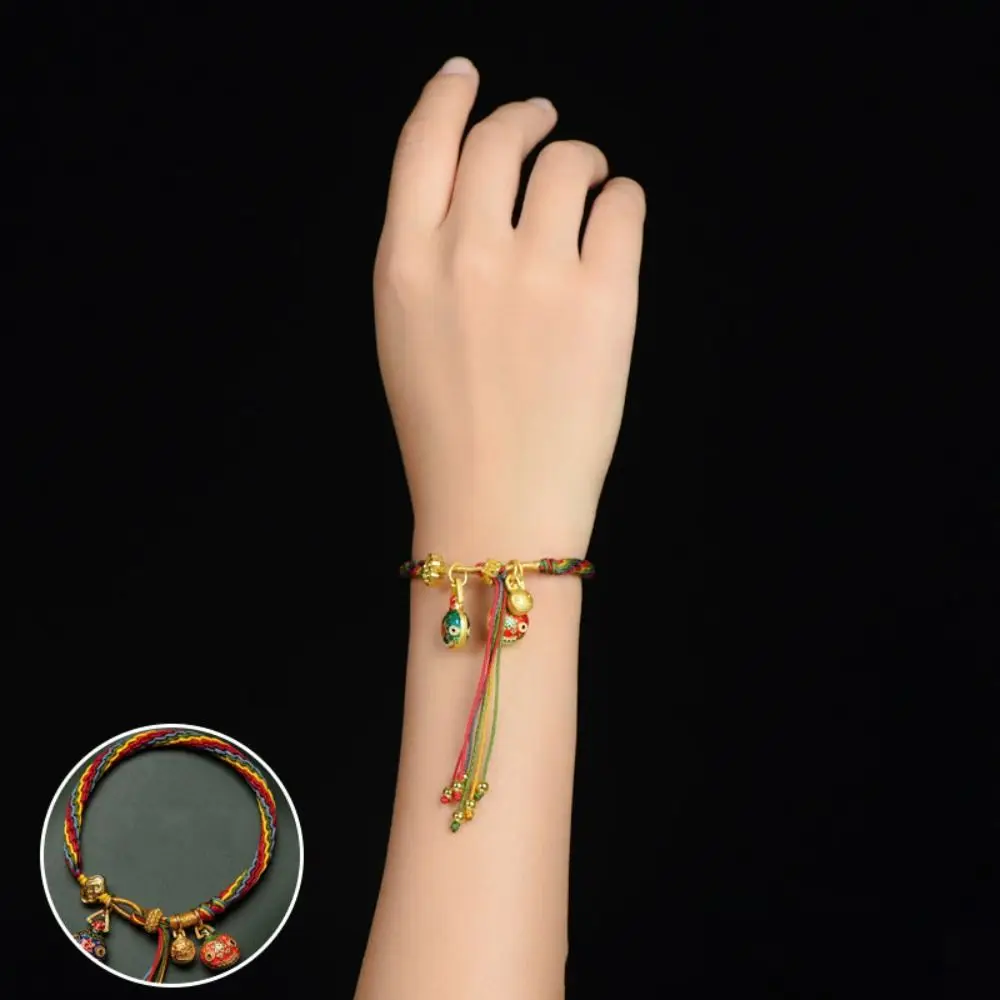 Bonita cuerda roja trenzada, pulsera de bestia que golondrina, simboliza la buena suerte, pulsera de atún, cuerda de mano de reencarnación de la paz