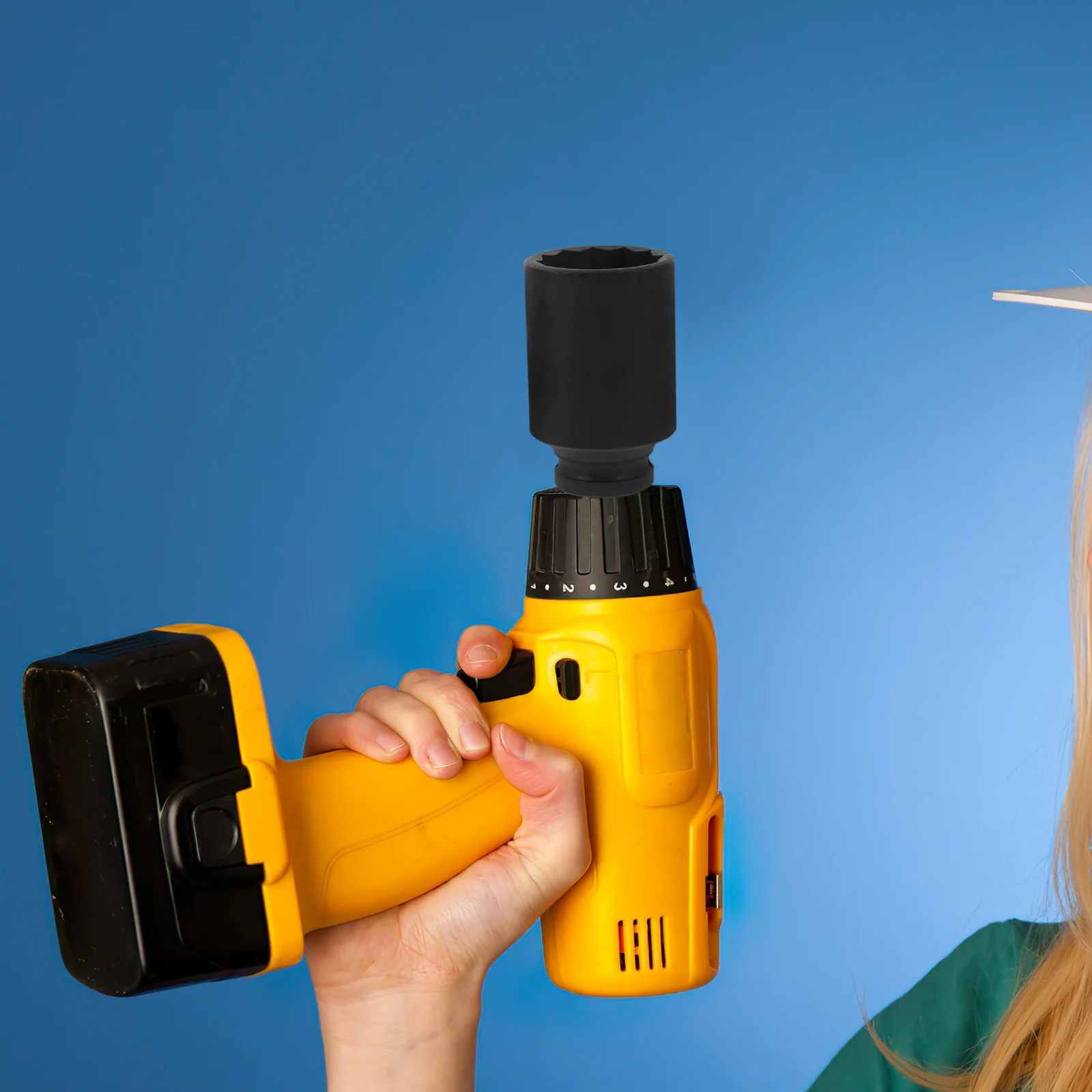 الصلب صعبة العروة الجوز المقبس 36 مللي متر مقبس التصادم كم واجهة المسمار لقفل العجلة العروة المحور الجوز تأثير مزيل