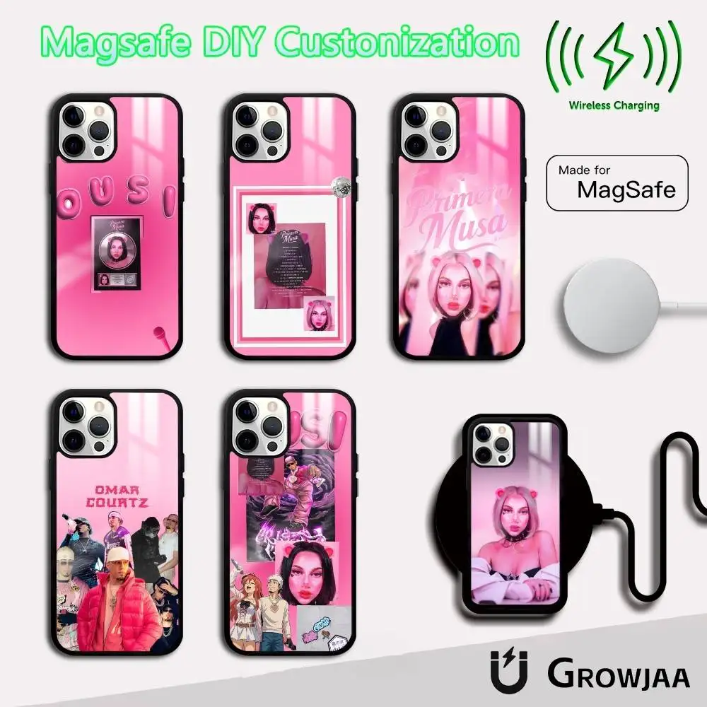 

O-omar Courtz Primera Musas Phone Case For IPhone 17 16 15 14 13 12 11 Pro Max Plus Mini Magsafe Mirror Wireless Magnetic Funda