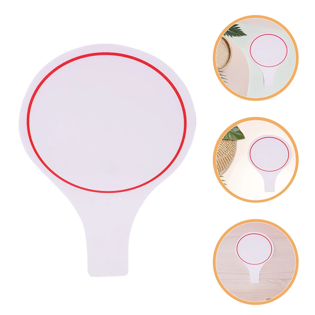 

4Pcs Convenient Handheld Blank Scoreboard For Judges Dry Erase Writing Board Lightweight Voting Paddles For Outdoor Performances