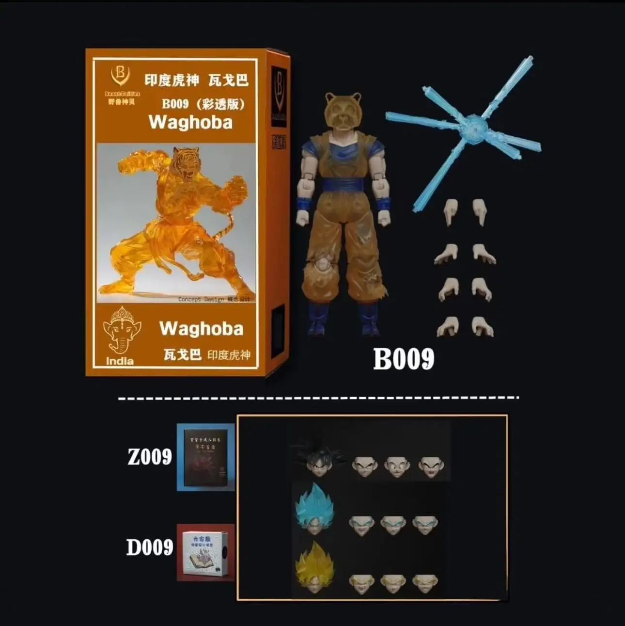 

Beast Deities 6 Inches 1/12 Indian Tiger God Vagoba B6-9 Action Doll