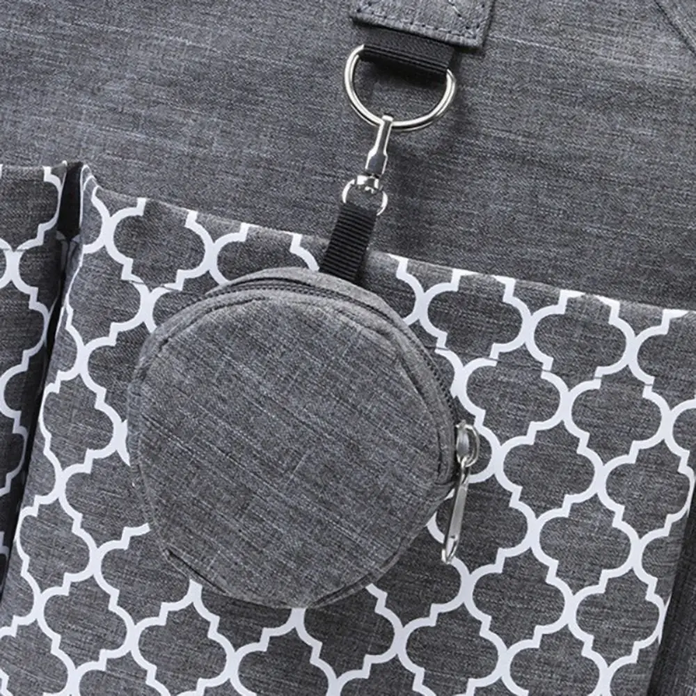 

Large Capacity Baby Diaper Bag Wear-resistant Waterproof Mommy Bag Multi-compartment Adjustable Shoulder Strap Mom Stroller Bag