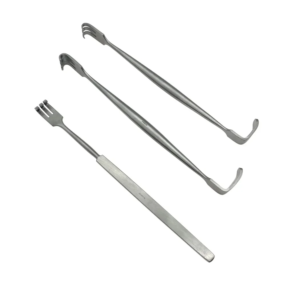 Crochet de nervure de paupière à double tête, outil de beauté, outil de proporplastique, instruments de micro danse, acier inoxydable