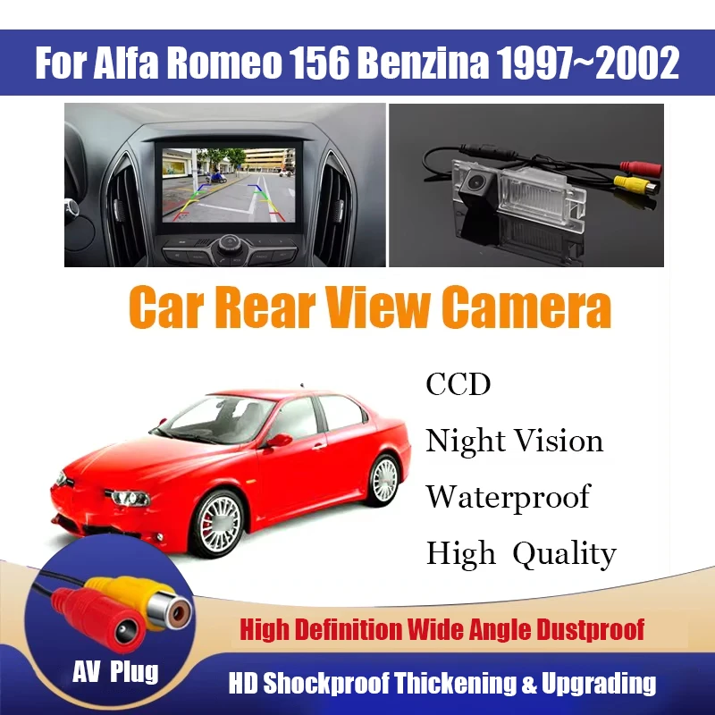 

Car Reverse Rear View Camera For Alfa Romeo 156 Benzina 1997~2002 Waterproof CCD Full HD Night Vision Backup Parking Camera