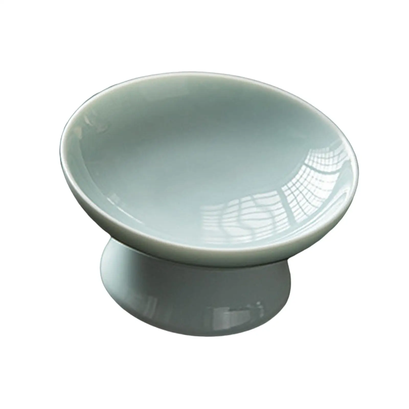 Decorative Ceramic Tray Modern Glossy Round Food Platter Dessert Serving Plate for Table Center Holiday Party
