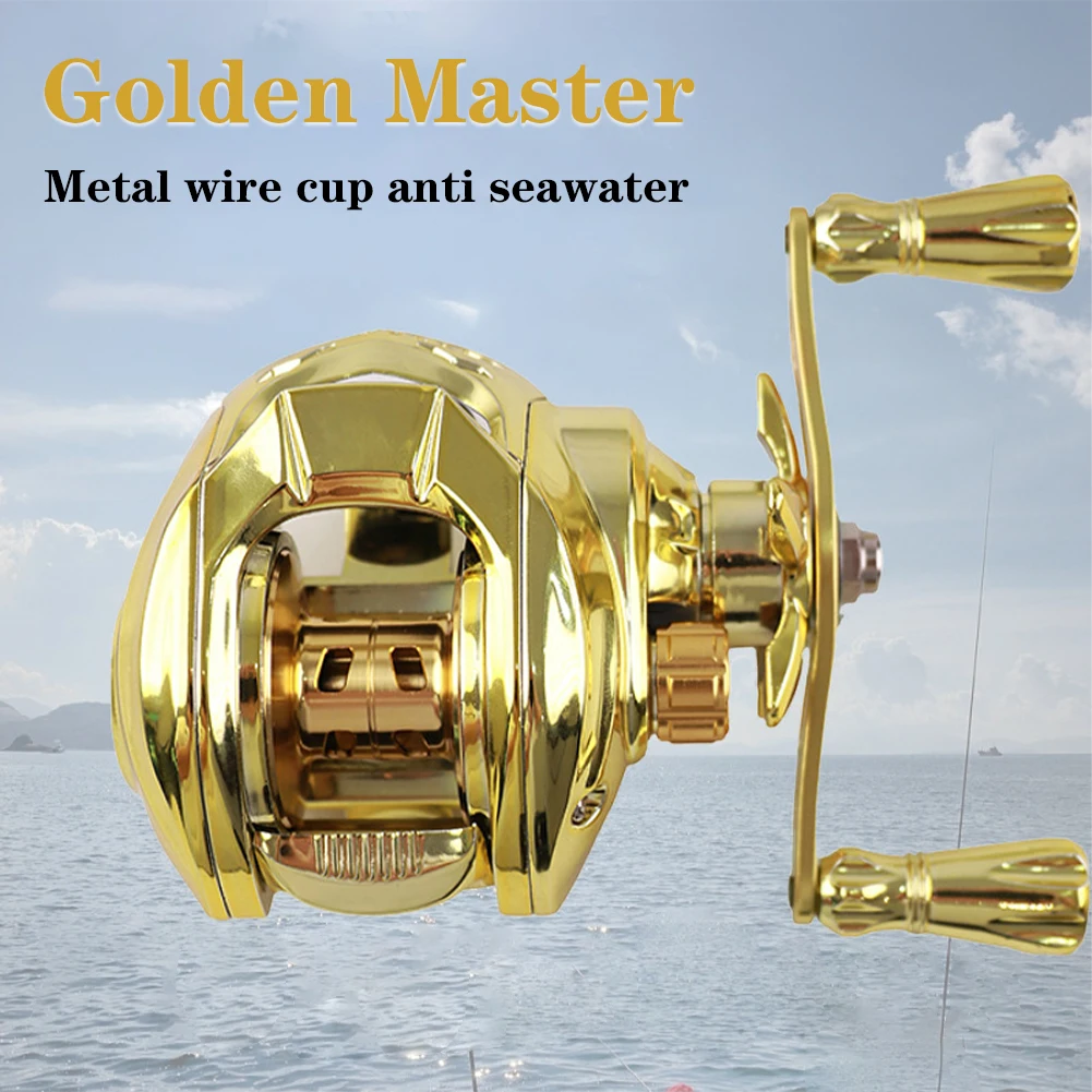 

Low-Profile Reel Fishing Tackle 7.2:1 High Speed Gear Ratio High Sommth 18+1 Ball Bearings Centrifugal 10 Magnet Braking System