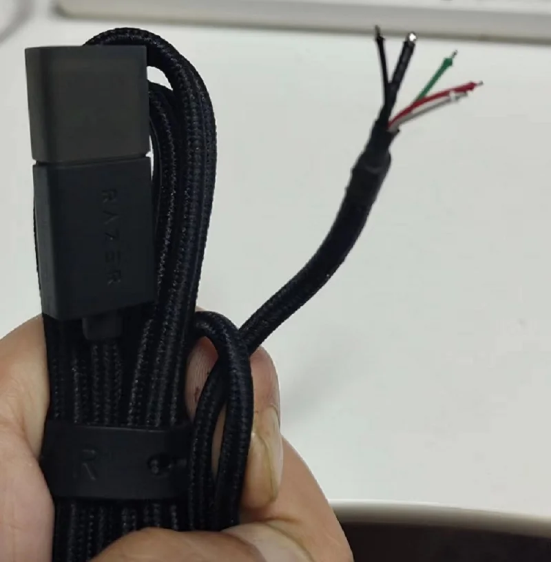 كابلات بديلة أصلية لجهاز Razer Kraken ، USB إلى 5 Cores ، كابل توصيل سماعة الرأس