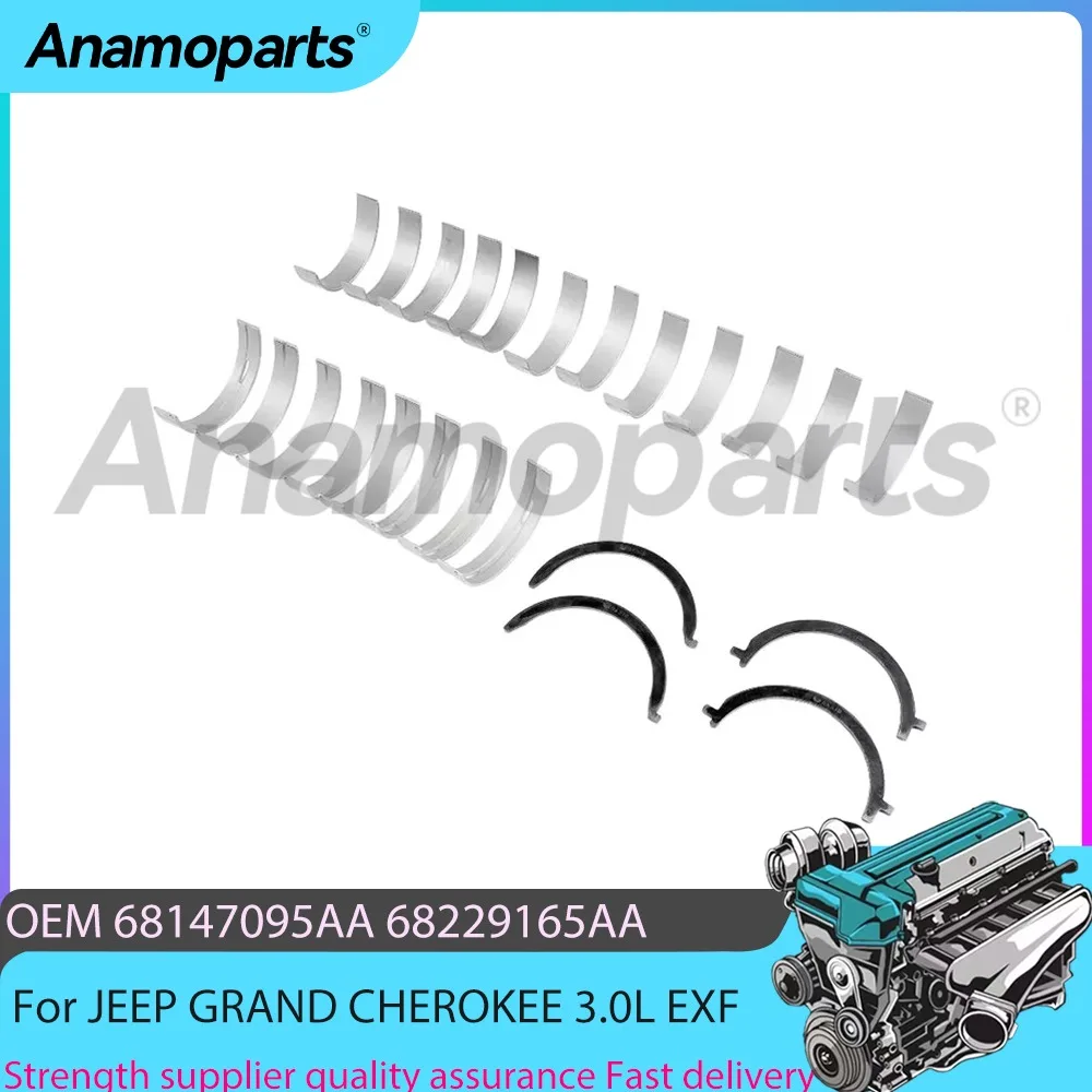 

Engine Main & Connecting Rod Bearing Thrust Set Fit 3.0 L Diesel For Jeep Grand Cherokee Chrysler 300C RAM 1500 3.0L EXF 14-19