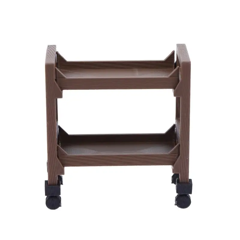Miniature Bar Cart Trolley Ornament 1/12 Dollhouse Food Cart Model Decoration Pretend Play Toy Dolls House Decor Accessories