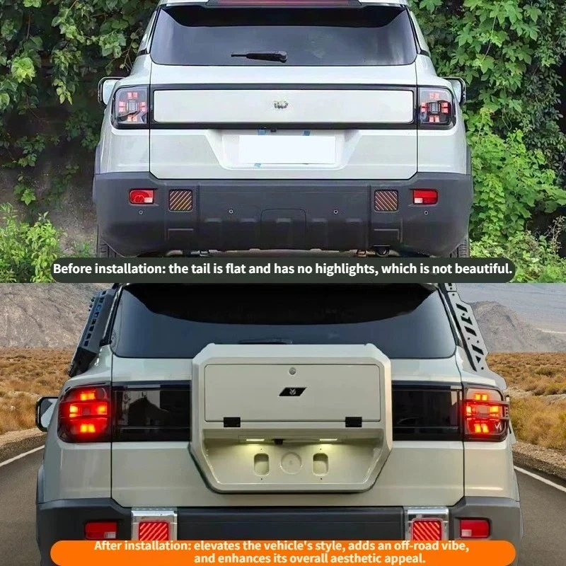 For JETOUR T1 2024-2026 Car Tailgate Backpack Auto Spare Tire Shell Decoration Multifunctional Expansion Storage Box Organizer
