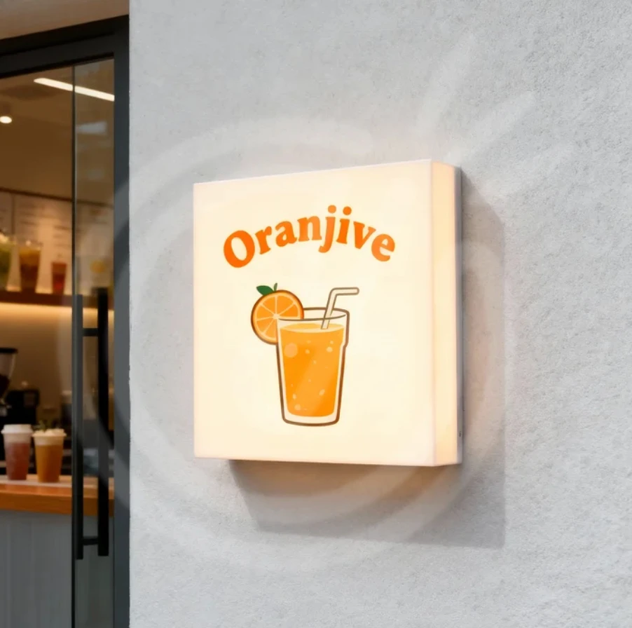 علامة أكريليك مخصصة علامات الأعمال شعار الجدار مصباح ليد صندوق لافتات رسائل النيون رسالة شريط المنزل مكتب مشرق مقهى الإعلان