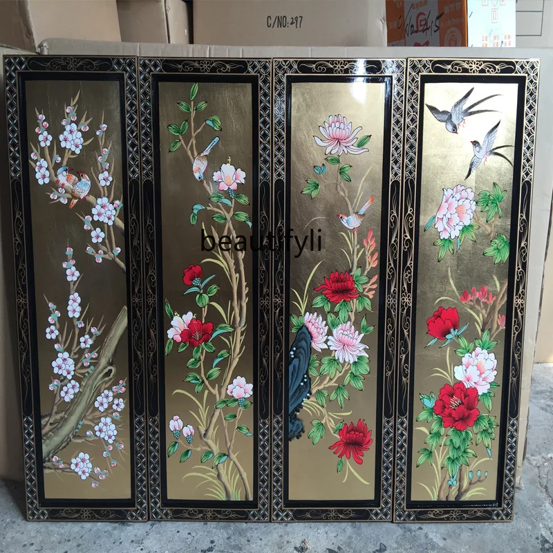 

Screen hanging screen hand-painted hotel furniture decorative painting corridor hanging painting Ming and Qing classical