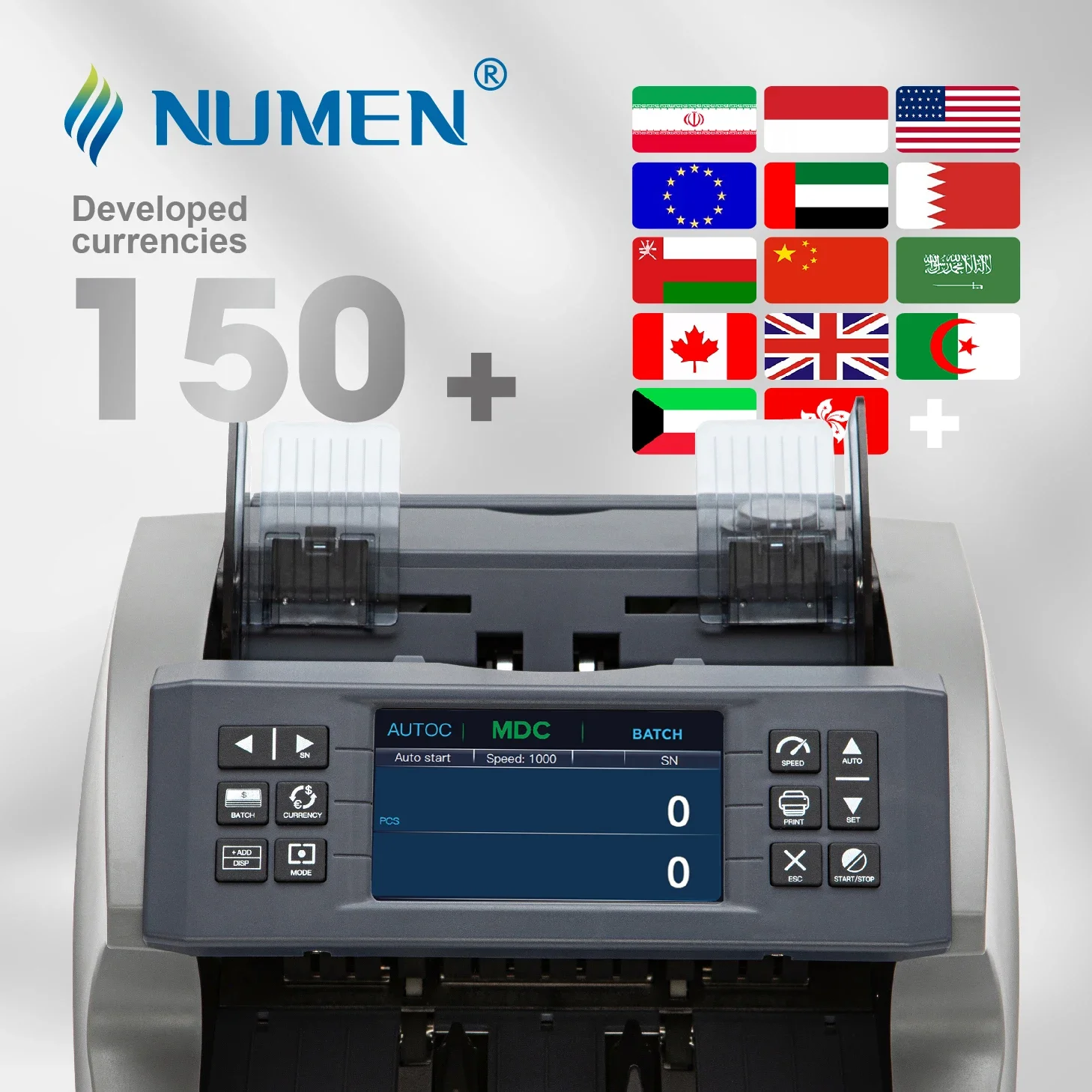 Máquina Contadora de Billetes Automática Portátil NUMEN SH-07P 2026, Contadora de Dinero, Contadora de Billetes de Banco