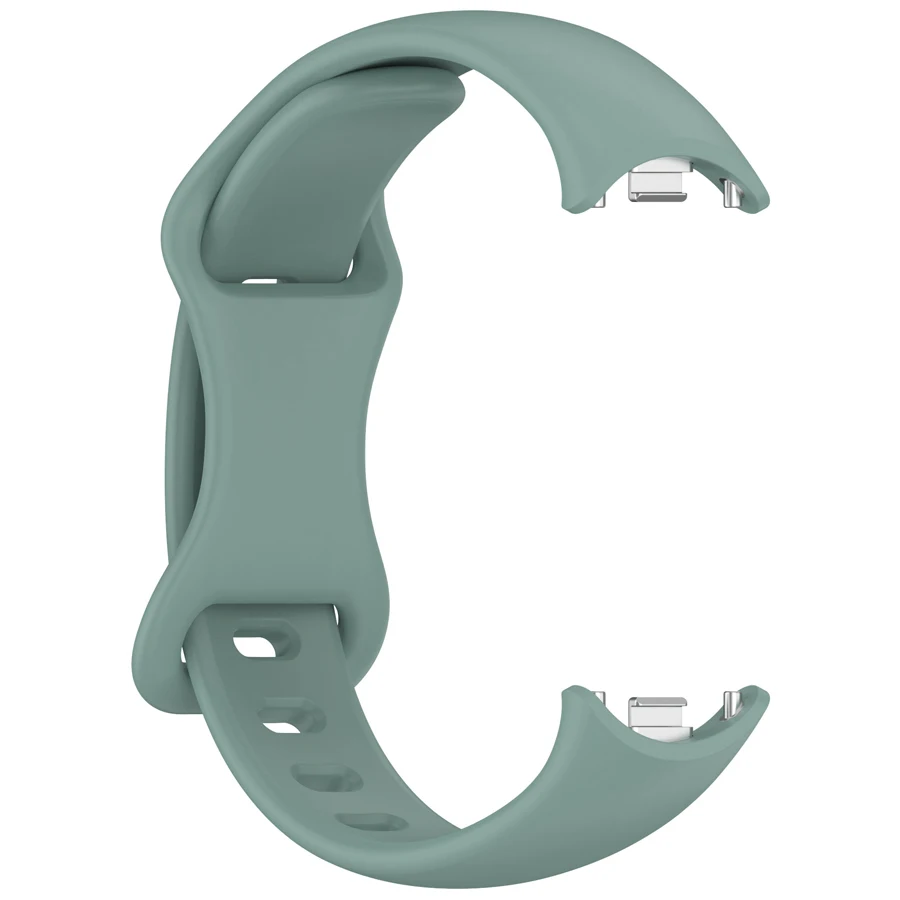 Siliconen band voor Xiaomi Mi Band 10 9 8 Band Sportarmband Pulseira Correas Xiaomi Smart Band 10 9 8 Band Metalen connector