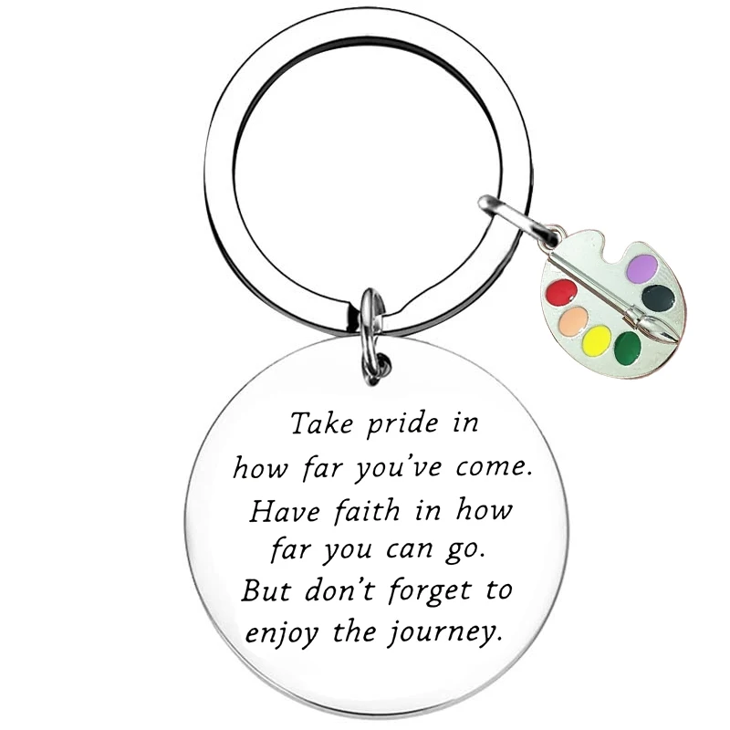 Art Teacher Appreciation Gift Keychain Gifts Key Rings  Art Instructors Gift birthday chrismas gifts