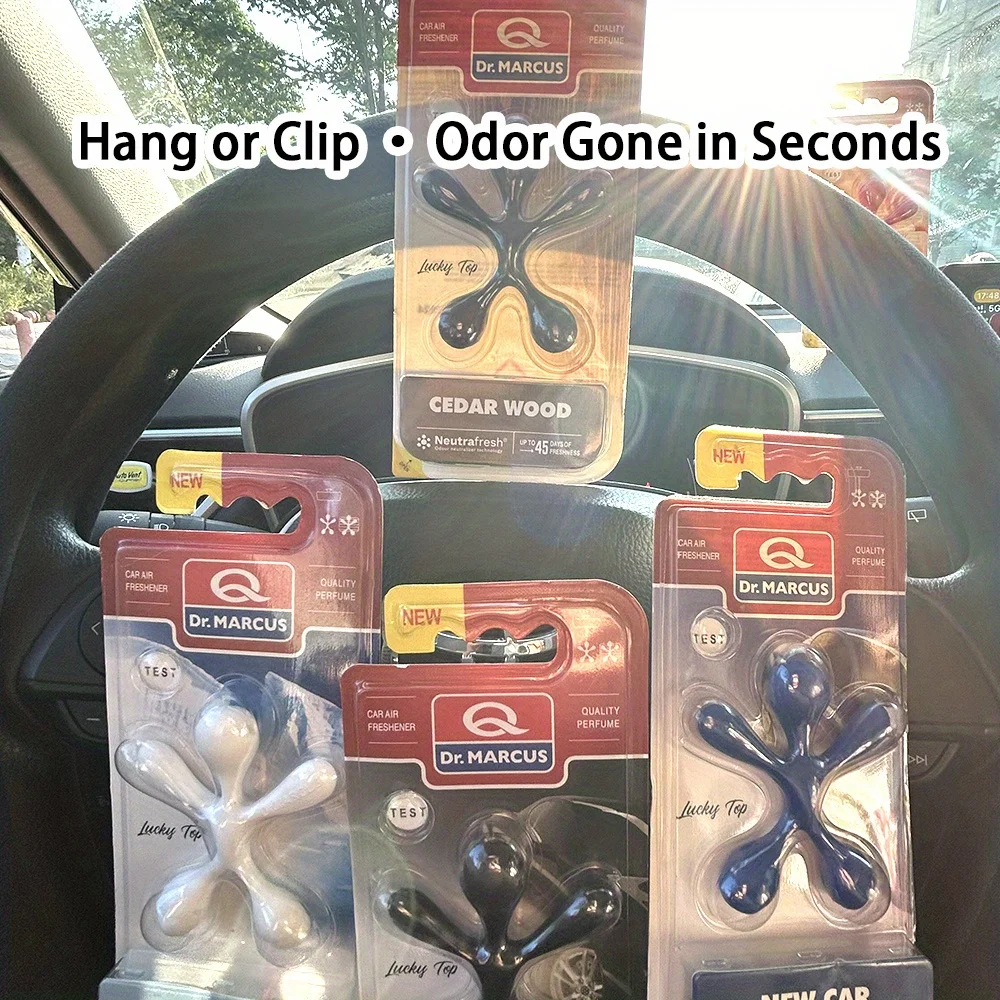 Car Air Fresheners Variety Pack - Multiple Scents (Bubble Gum, Cedar Wood, Red Fruits & More) for Long - Lasting Freshness
