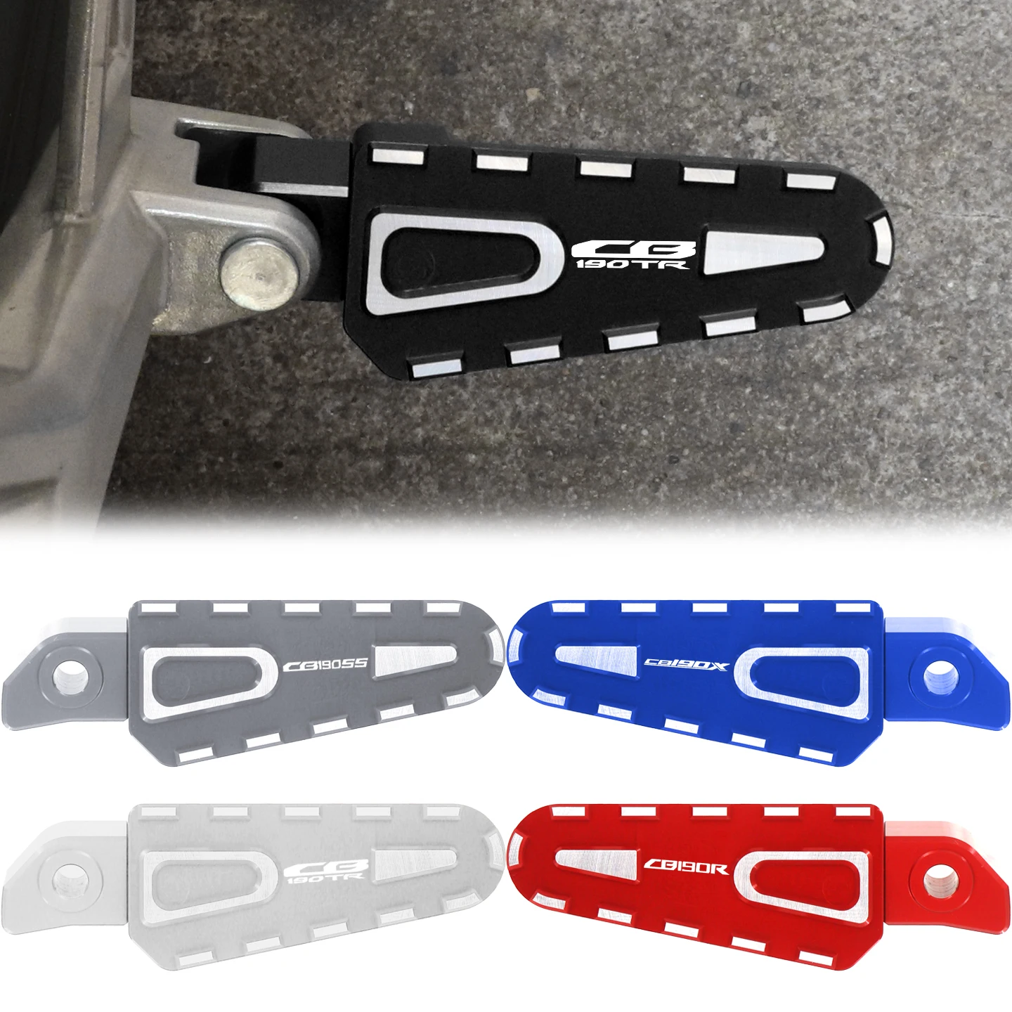 For Honda CB190SS CB190X CBF190R CBF190R CBF190TR Motorcycle  Widened and Enlarged Foot Pedals Passenger Pedals