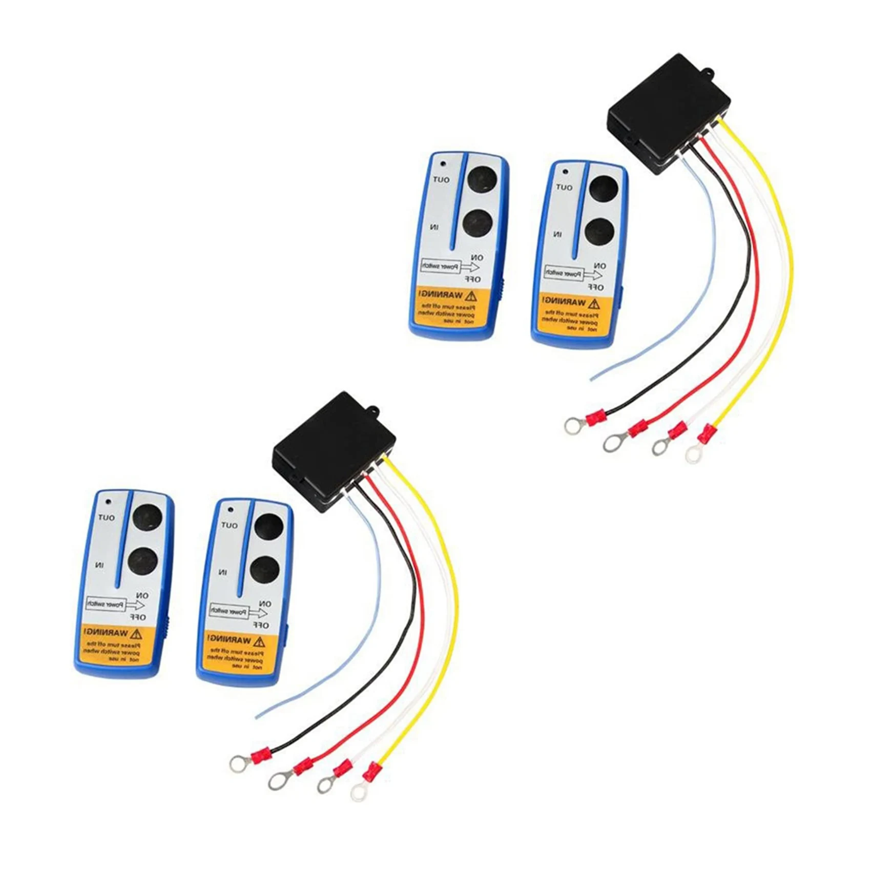 Strict 4X Wireless Winch Remote Control Switch Lift Gate Hydraulic Pump Dump Bed 12V Recovery Tow Truck