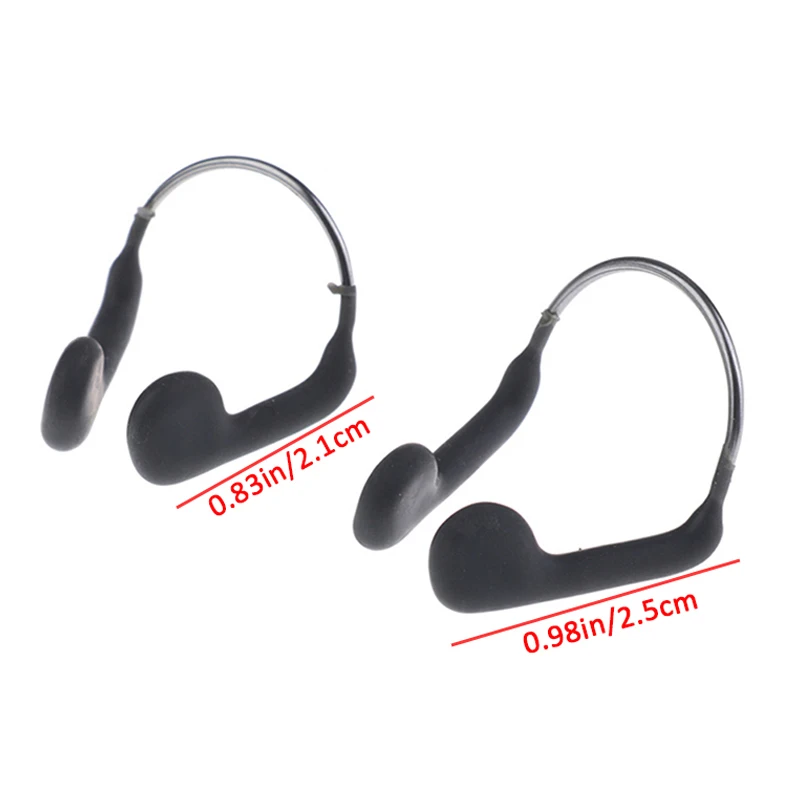 1 قطعة مشبك أنف سلكي مانع للانزلاق من السيليكون الناعم للسباحة والغوص والرياضات المائية #6