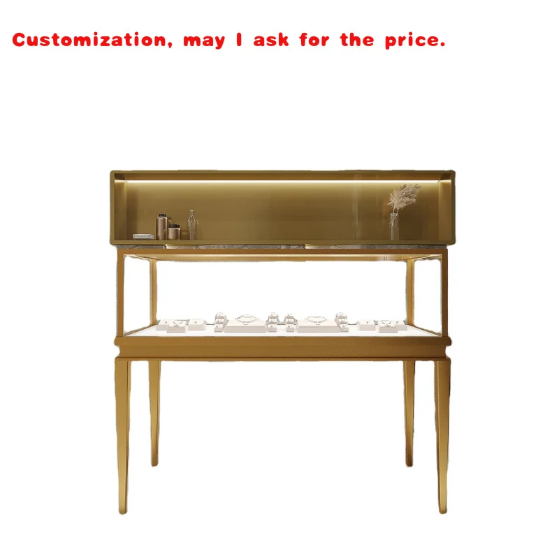 

На заказ.Современная металлическая витрина для ювелирных изделий. Счетчик ювелирных изделий. Металлический дизайн. Ультра стекло. Торговый центр. Магазин ювелирных изделий.