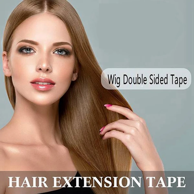 Tiras de extensión de cabello resistentes al agua para peluquín/Peluca de encaje duradera, cinta adhesiva de doble cara, 180 unids/lote