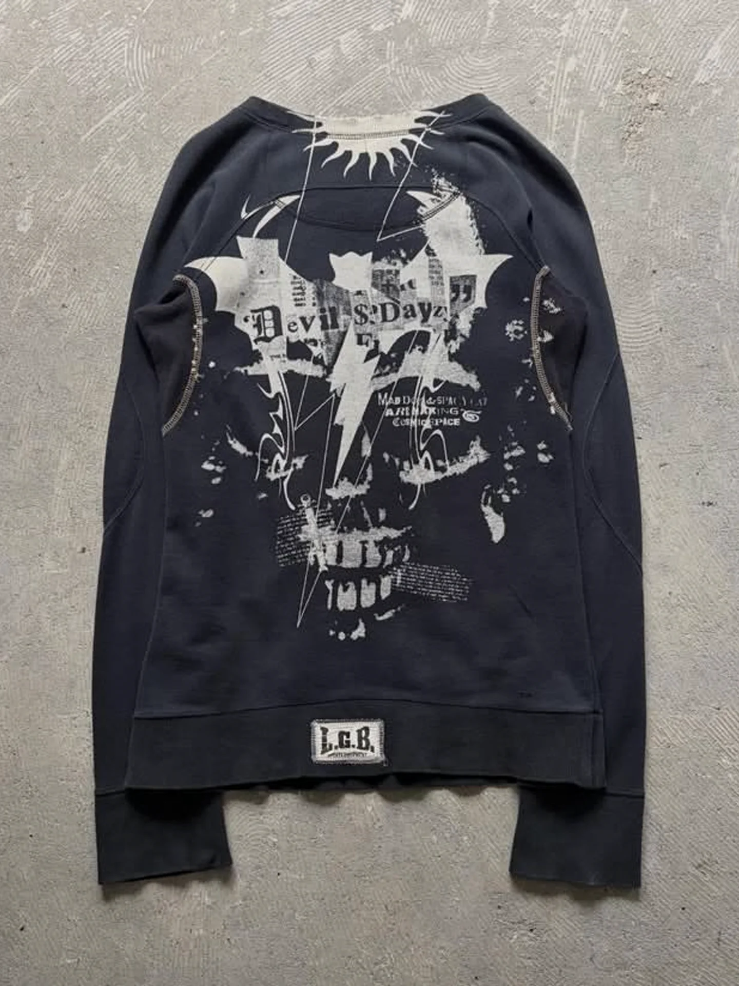 FANTASTION LGB Visual Art Pioneer: Rare Printed Pattern Long-Sleeve Hoodie – Unisex tops