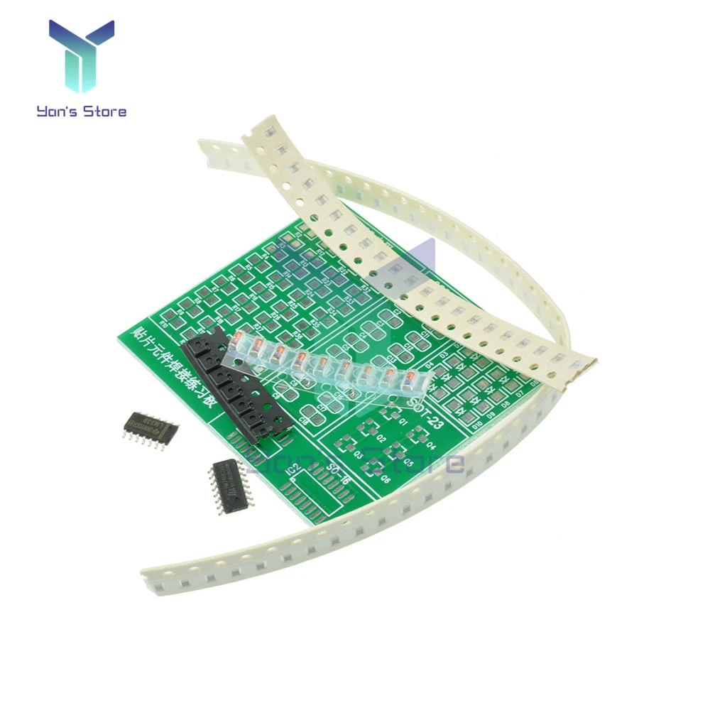 DIY Kit 1801 Component SMT SMD Soldering Practice Kit Electronic Component Weld Practice Suite