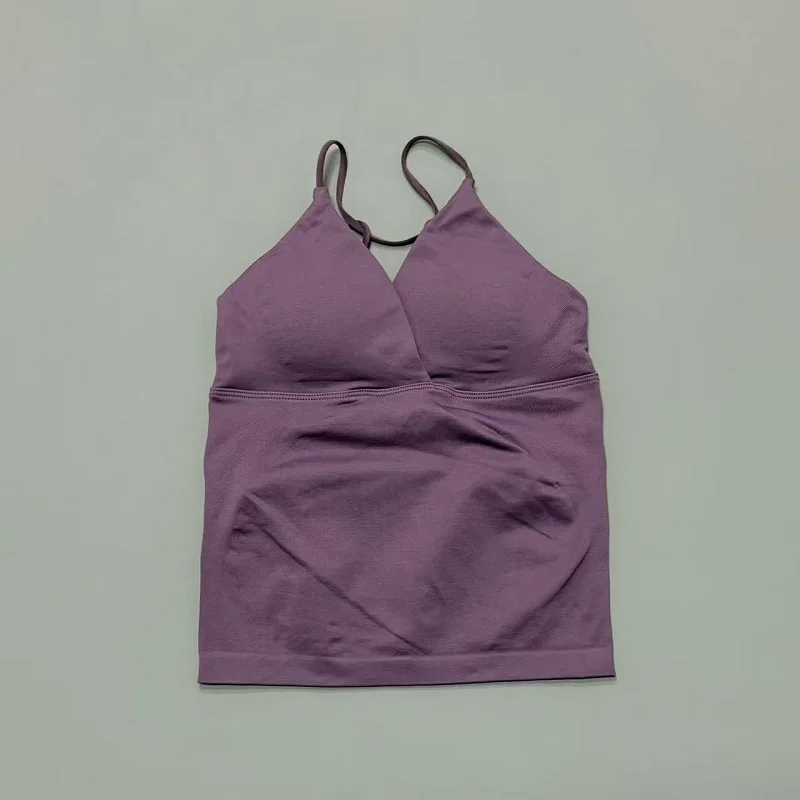 HISTELLO Vision Sports Top Women Slim Fit Gym Workout Vest High Elastic Yoga Tank Top Quick Dry Activewear Running Fitness Vest image 5