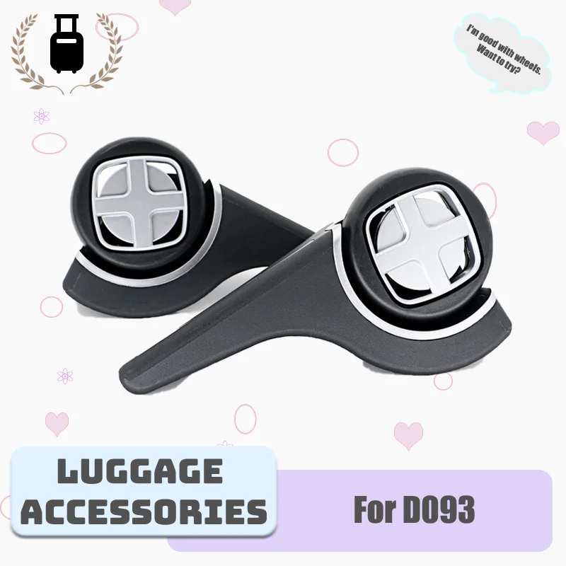 

For D093 Luggage Front Replacement Wheel Durable Material Universal Fit Fixed-Direction Wheel Non-Rotating