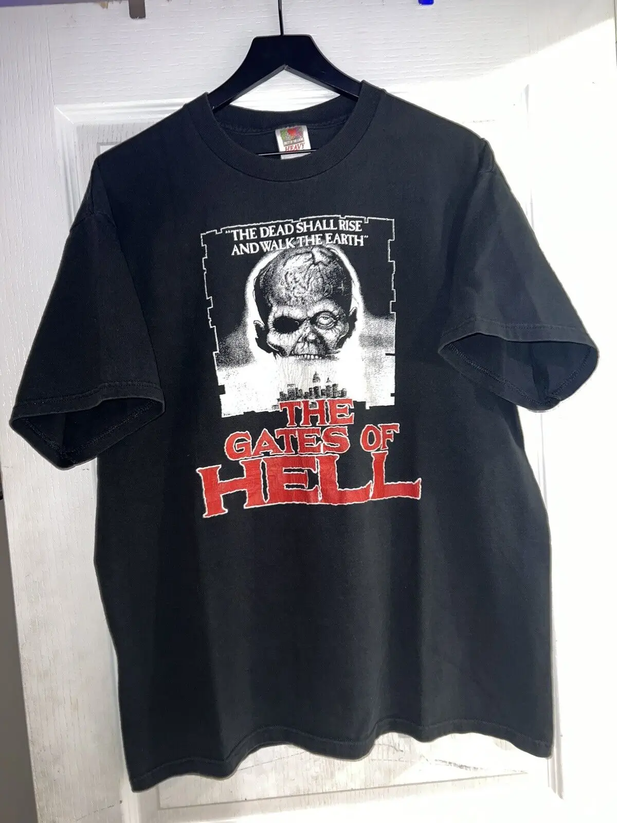 Lucio Fulci RARE Vintage 90s The Gates of Hell Graphic Zombie Horror Shirt XL