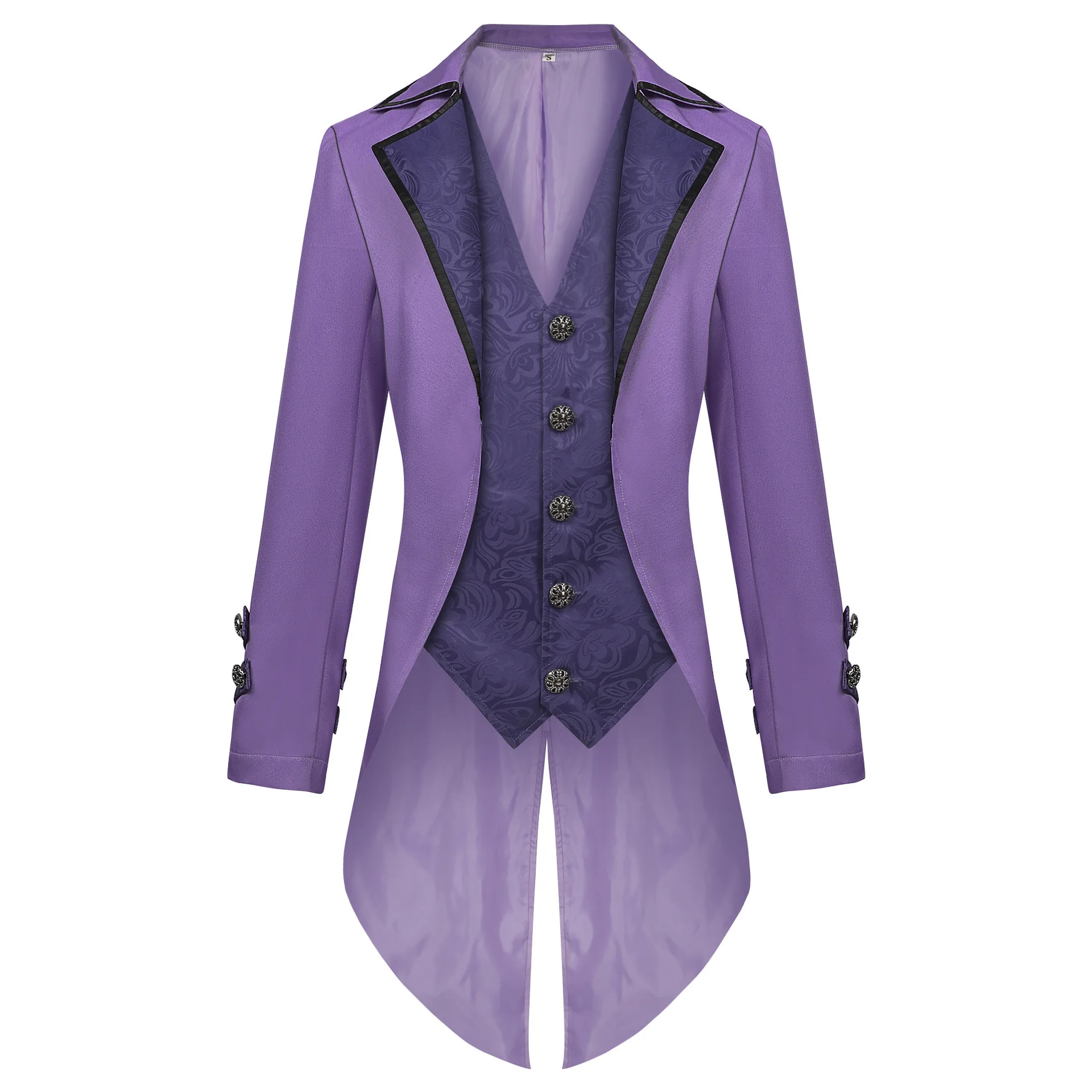 Christmas Tailcoat Medieval Retro Clothing Long New Men's Classic Coat Vintage Style Chinese Manufacturer Spring 2025