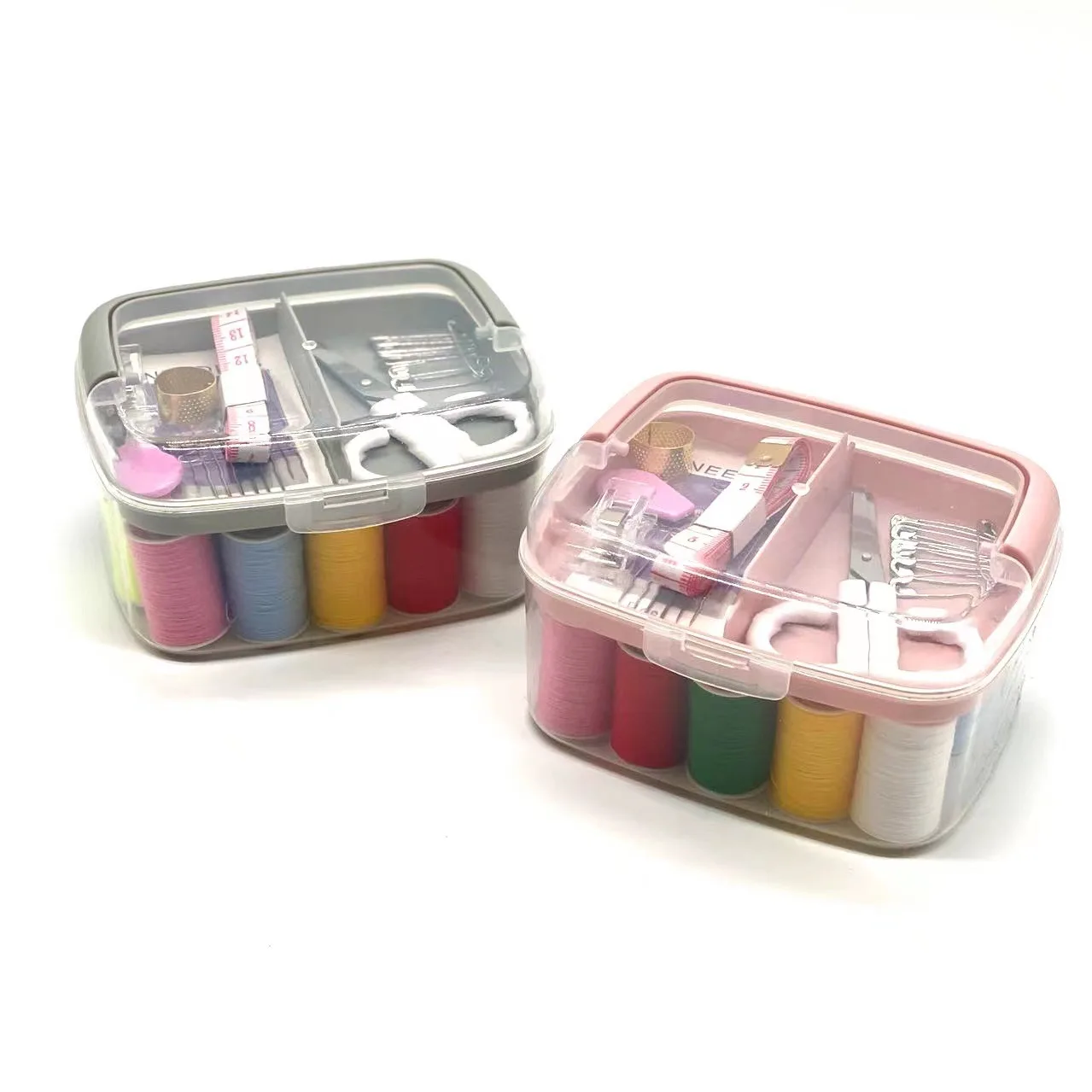 

Handicraft DIY Nordic Style Sewing Box Set Portable Home Color Thread Sewing Tool Storage Kit Travel Women Scissors G65