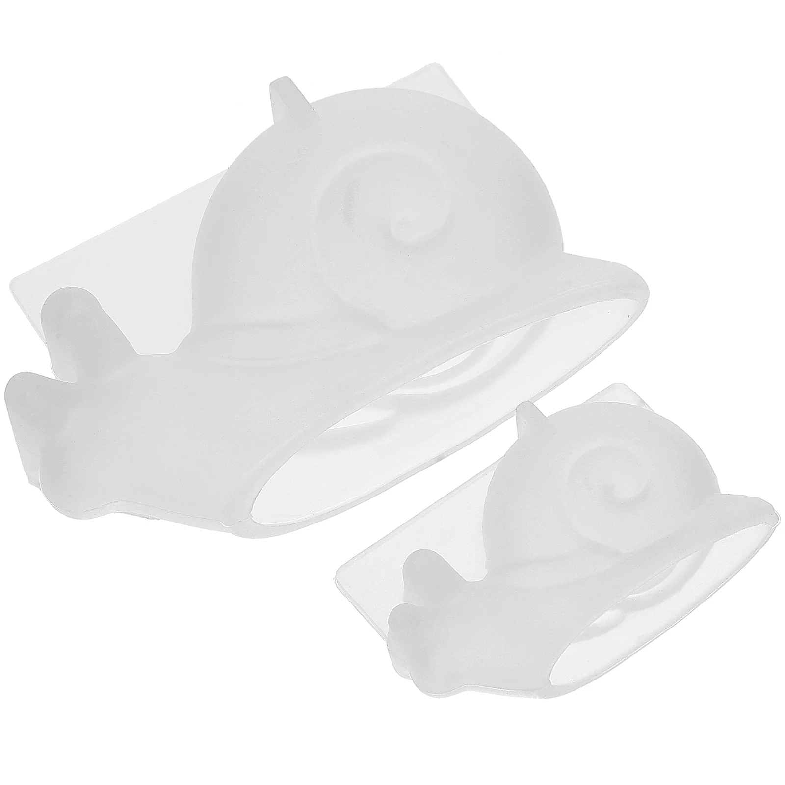 2 Pcs Snail Ornament Mold Tear-resistant Molds Silicone Resin Epoxy Pendant DIY Silica Gel Non-stick