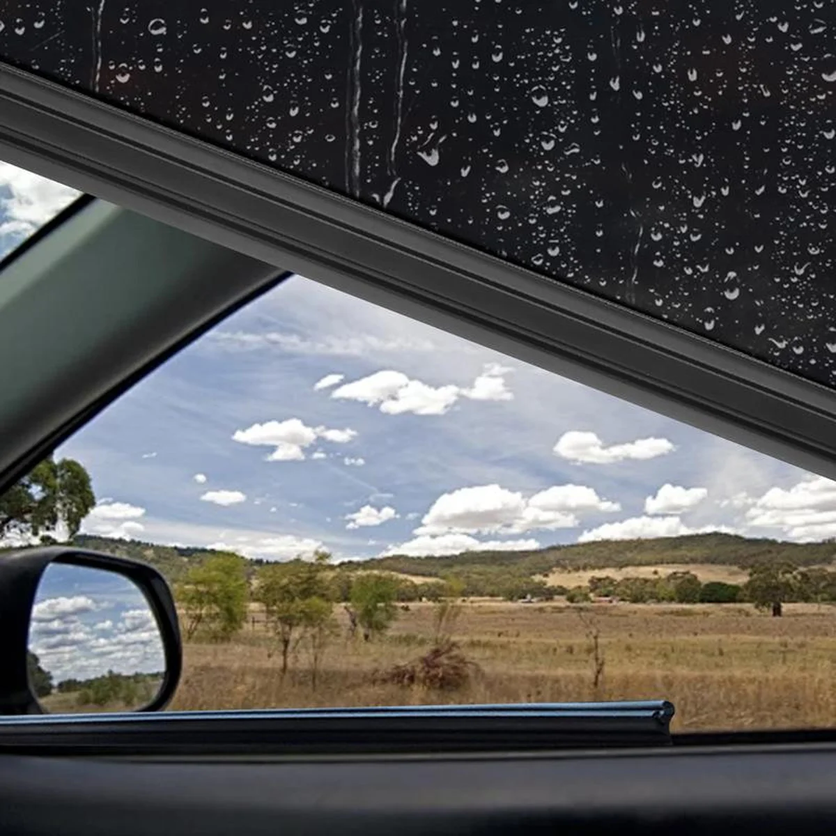 PINMOAP 2 Stück Auto-Seitenfenster-Regen- und Schneewischer, multifunktionale Wassernebelentfernung, spezieller Seitenfensterwischer-Gummistreifen – Detail 4