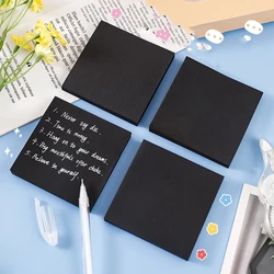 50Sheet Creative Black Simple Sticky Note Message Memo Pads N-Time Index Stickers Notepads for School Stationery Office Supplies