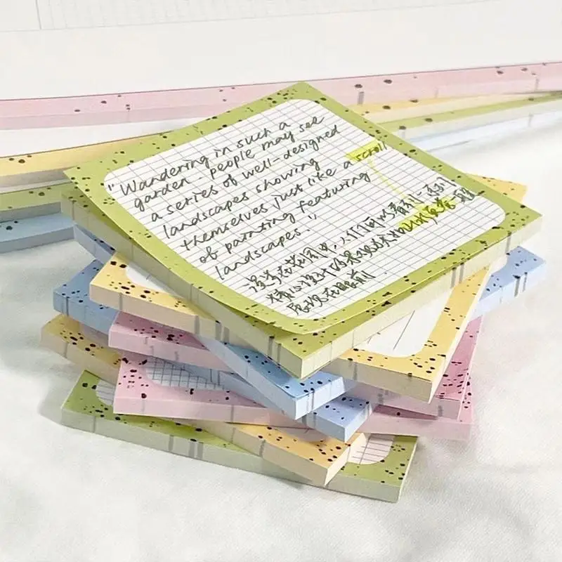 1pcs Creative Cream Style Sticky Note Simple 50 Sheets Tearable Memo Pad for Students Multi-functional Memo Notebook Diary