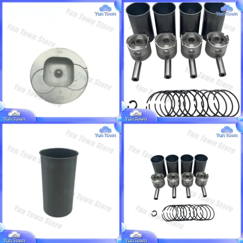 4JB1 for Isuzu Engine Accessories Diesel Engine Cylinder Liner Ring Pin Piston Assembly for Heavy Duty Truck Engine Parts