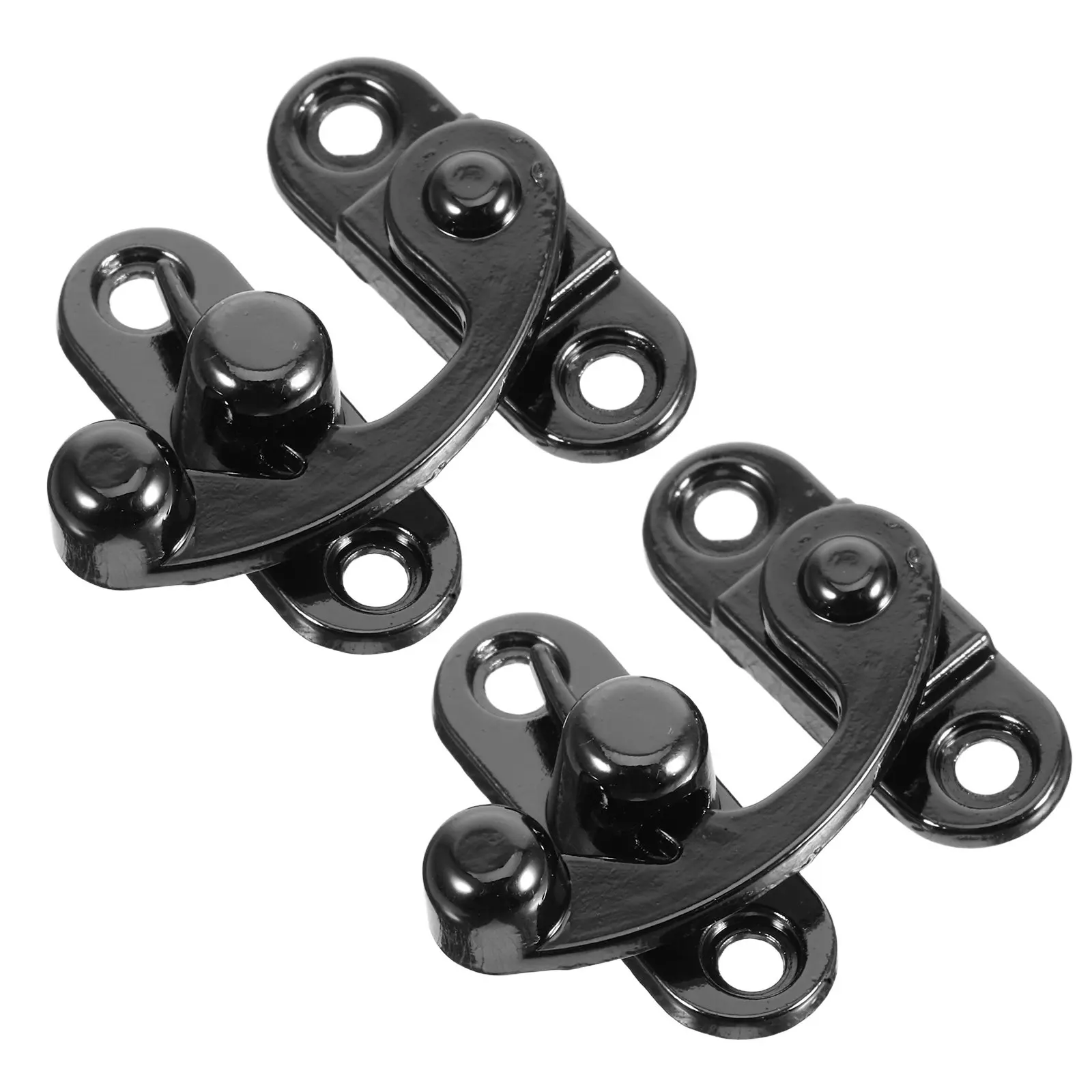 2Pcs Jewelry Box Latch Hardware Zinc Alloy Vintage Toggle Lock Hook for Wooden Boxes Chests Cabinets Toolbox Decorative Use