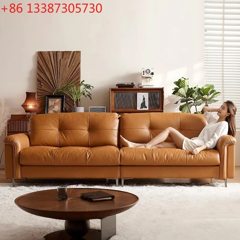 

Sofa Small apartment sofa Living room Middle antique straight row