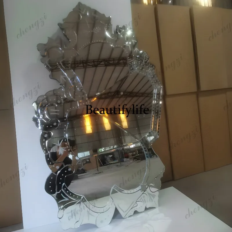 Apartment Long Decorative Mirrors Wall Aesthetic French Luxury Mirrors Full Body Design Modern Specchio Home Decorations