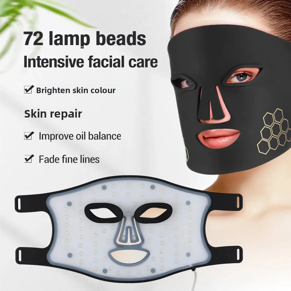 LED-Gesichtsmaske Augenmaske Photorejuvenation Schönheitsgerät Weiß Gelb Blau Rot Lichttherapie Heim-Verjüngungsgerät Hautpflege-Maschine