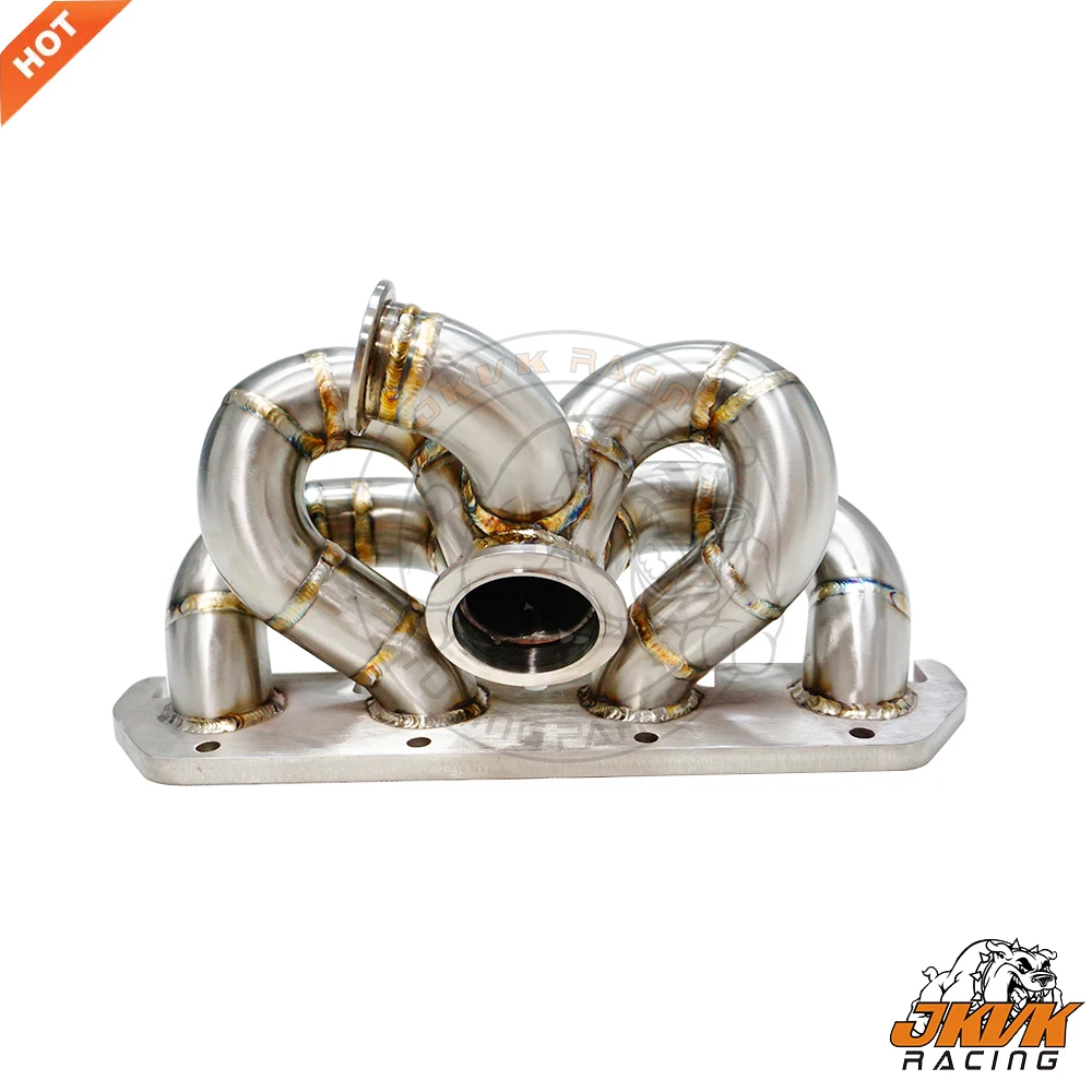 JKVK RACING 42mm OD 3mm Thick SS304 Vband Flange G olf5 EA888 EA113 2.0T T3 Exhaust Turbo Manifold For A3 S3 A5 Q5 A6 TT TTS