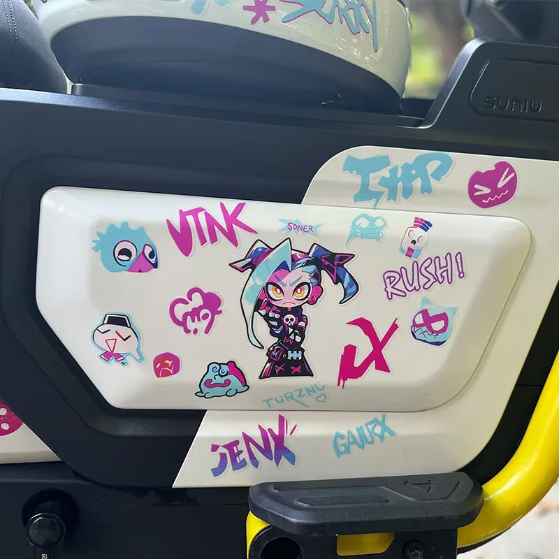 JINX car stickers graffiti laptop decorative stickers jinx motorbike paint window glass luggage compartment stickers accessories