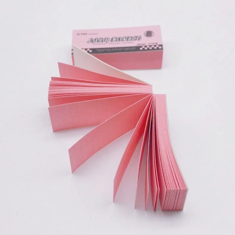 5booklets 250Leaves Natural Unrefined Rolling Paper Filters Pink Filter Tips