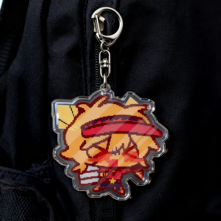 Cartoon Game Chibi Keychain Accessories Bag Charms Keyrings Jewelry Fans Freinds Game Lovers Gifts