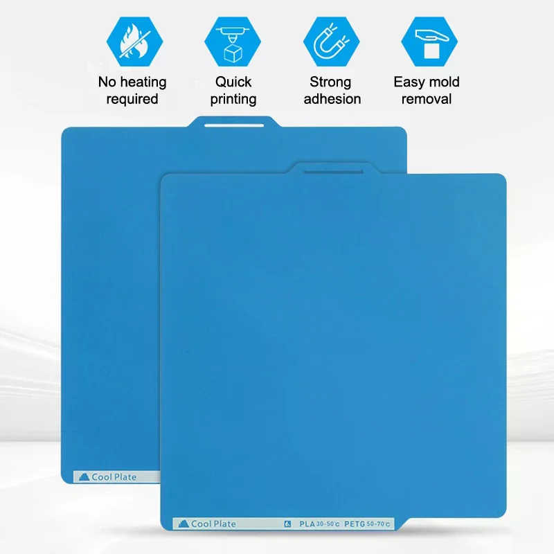 

Bambu Lab X1/P1P/A1 Spring Steel Build Plate 256x256mm Double-Sided Cool Plate for 3D Printer Heat Bed