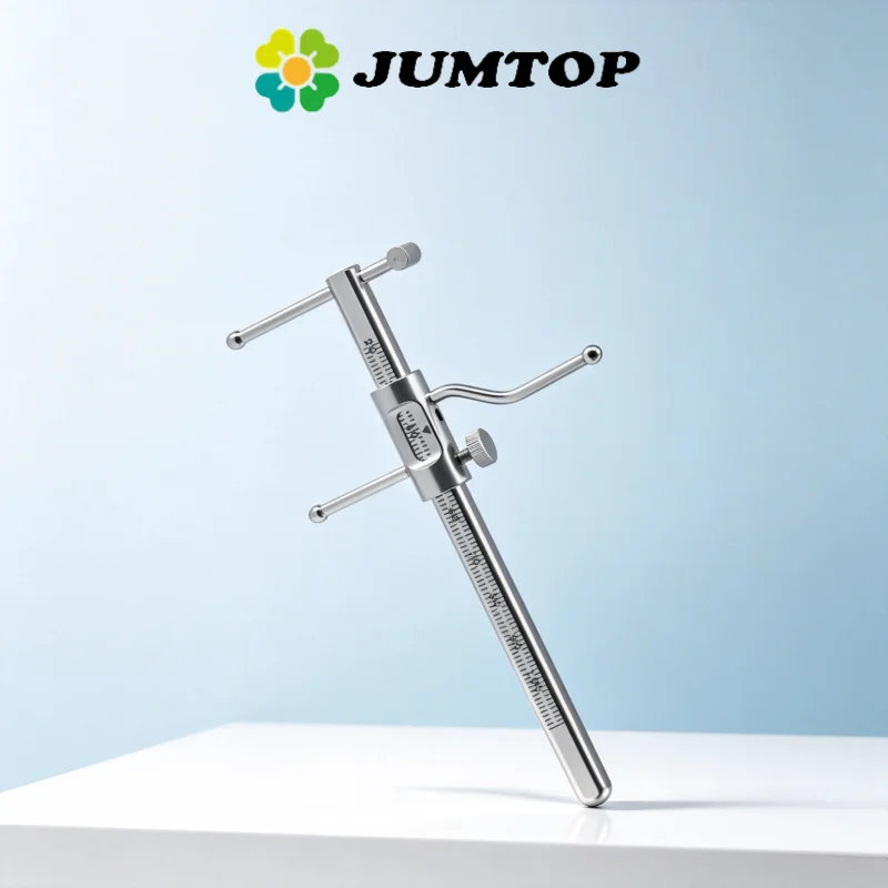 JUMTOP Dental Calipers for Measuring Implant Vertical Distance Denture Thickness, Bone Ridge, and Oral Spacing, 20-100mm
