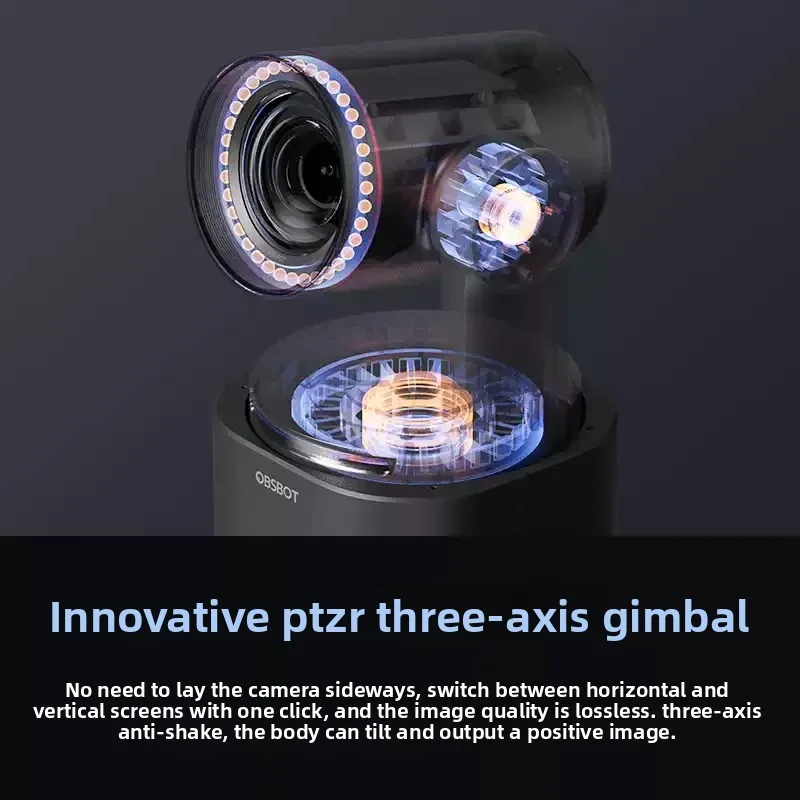 OBSBOT Tail 2S/2/Air Live Camera AI Three-axis PTZ Camera 4K Ultra Clear Beauty Professional Delivery Equipment For Creators